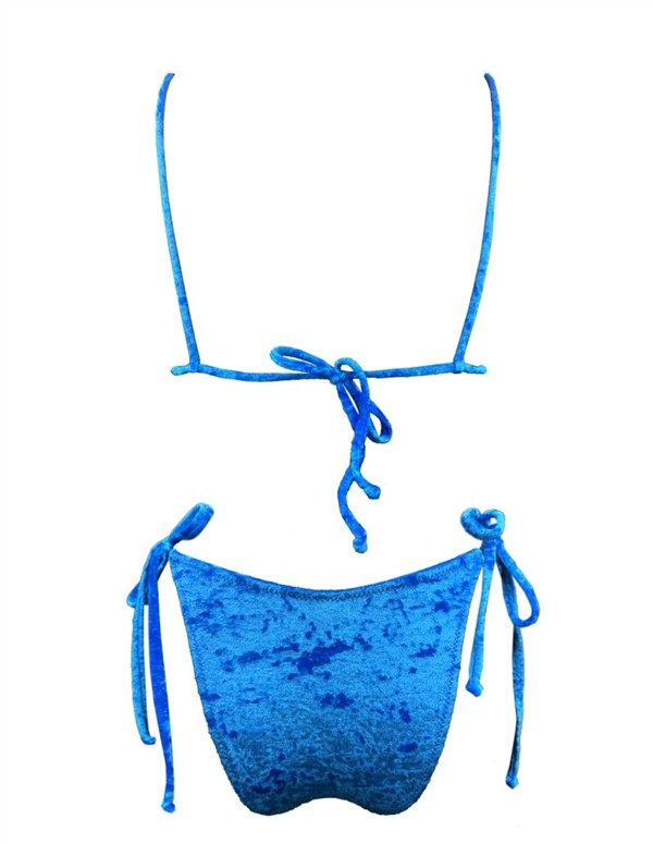 EMMA 951 VELVET SNAIL BRALETTE BIKINI OCEAN